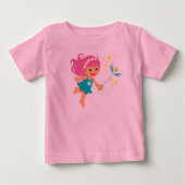 T-shirt bébé avec fée fille (Devant)