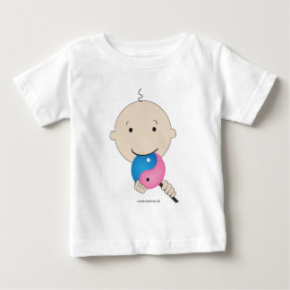 T-shirt - bébé avec la lucette de yang de yin