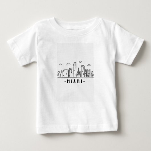 T-shirt bébé avec "Miami" (Devant)