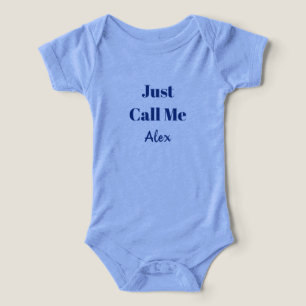 T-shirt bébé avec texte personnalisé et sur mesure