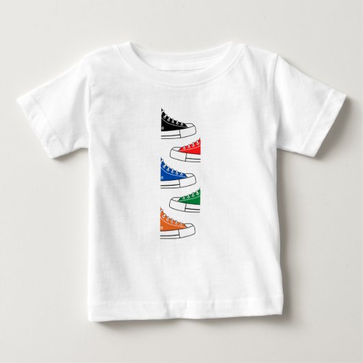 T-shirt bébé Basket décontracté coloré (Devant)