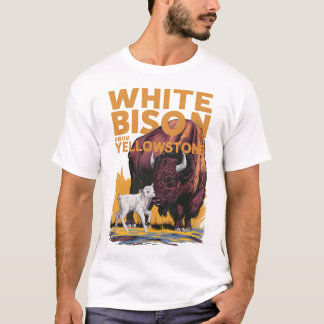 T-SHIRT BÉBÉ BLANC BISON PROPHECY CALF DE YELLOWSTONE 2