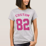 T-shirt Bébé bleu blanc et rose | Sports Jersey Design<br><div class="desc">Bébé bleu blanc et rose | Sports Jersey Design ・ Baby Raglan Tee</div>