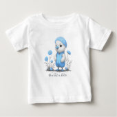 T-shirt Bébé Bleu Canard (Devant)