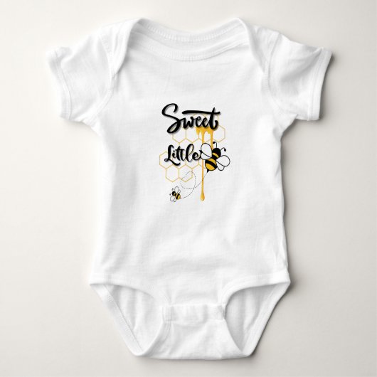 T-shirt bébé Body Sweet little bee (Devant)