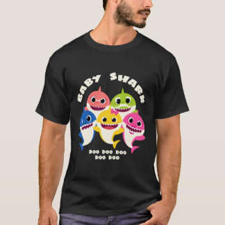 T-shirt Bébé Cadeaux De Requin Mignonne Pour Toute La Fami