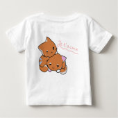 T-shirt bébé chatons jouant (Dos)