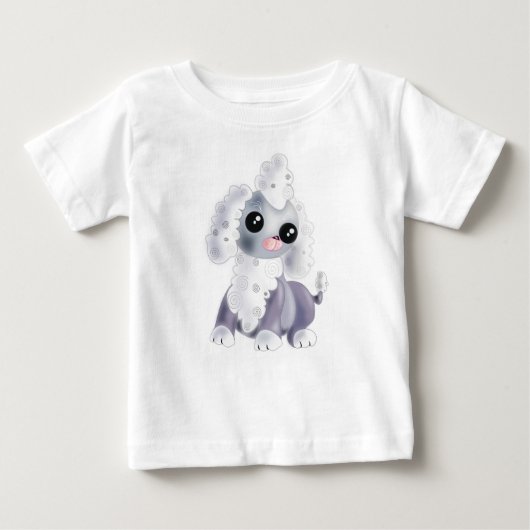 T-shirt bébé chien animal mignon (Devant)