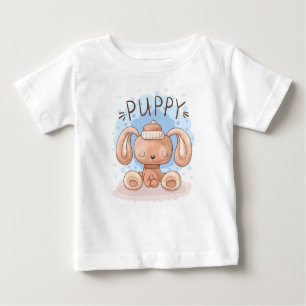 T-shirt bébé chiot mignon