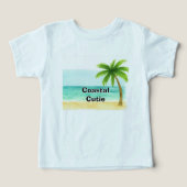 T-shirt bébé Coastal Cutie Beach (Design Recto)
