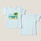 T-shirt bébé Coastal Cutie Beach (Design Recto & Verso)