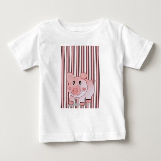 T-shirt bébé cochon (Devant)