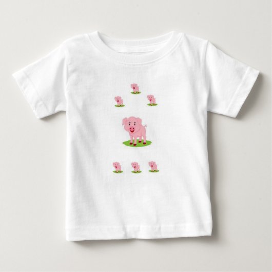 T-shirt bébé cochon (Devant)
