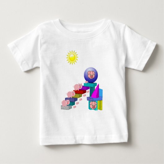 T-shirt bébé cochon (Devant)