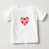 T-shirt bébé Coeurs Saint-Valentin (Devant)