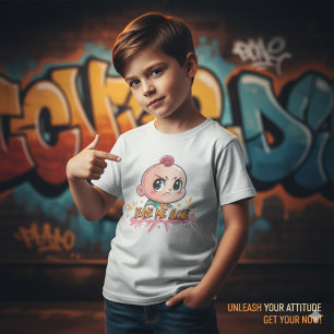 T-shirt Bébé Coléreux Mignon "Laissez-Moi Tranquille" Graf