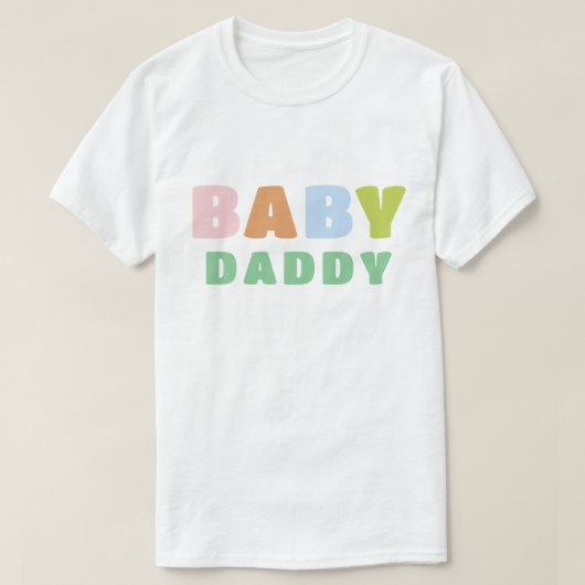 T-shirt Bébé coloré et amusant papa (Design devant)