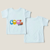 T-shirt bébé Cool Vibes (Design Recto & Verso)