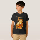 T-shirt Bébé coup de poing de singe mignon  (Devant entier)