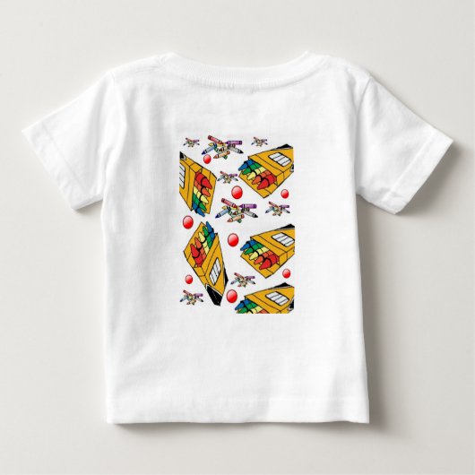T-shirt bébé Crayon (Dos)