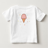 T-shirt bébé crème glacée - Scoop. Souriez. Recomm (Dos)