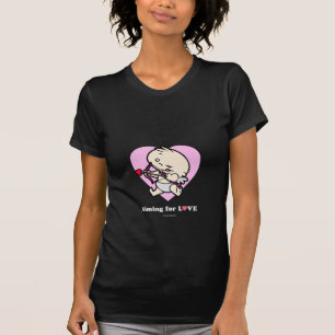 T-shirt Bébé Cupidé Visant À L'Amour Chemises Sombres