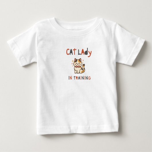 T-shirt bébé "Dame aux chats" (Devant)