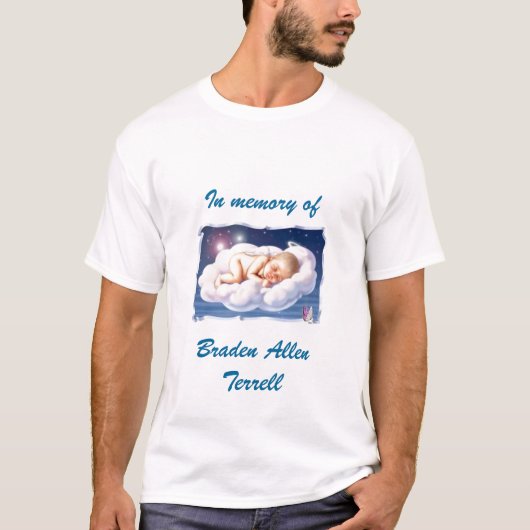 T-shirt bébé, dans la mémoire de, Braden AllenTerrell (Devant)