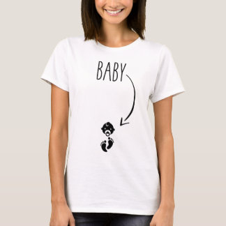 T-shirt Bébé dans le ventre - Faire-part de grossesse