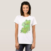 T-shirt Bébé d'art d'imaginaire - poupée T - le Faery vert (Devant entier)