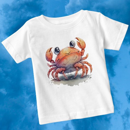 T-shirt bébé de crabe mignon