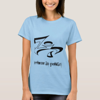 T-shirt Bébé de dames de vitesse de zèbre - poupée