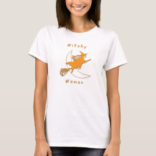 T-shirt Bébé de femme de Halloween Witchy - poupée T