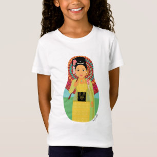 T-Shirt Bébé de filles de Myanmar Matryoshk de Birman -