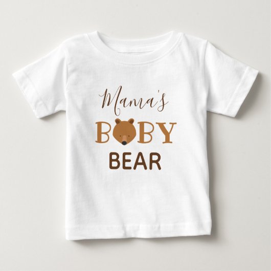 T-shirt bébé de la maman Bear Baby (Devant)