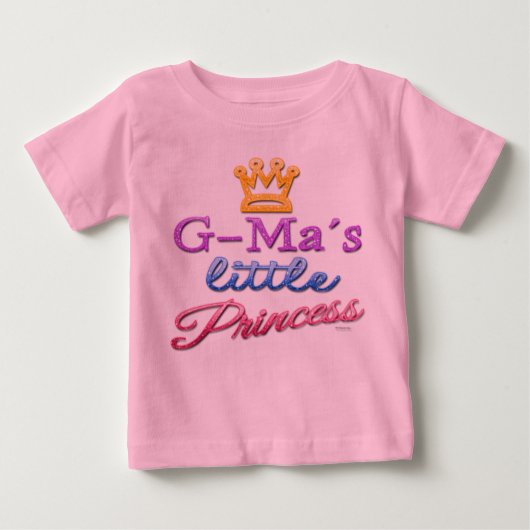 T-shirt bébé de la petite princesse G-Ma (Devant)