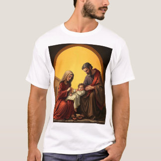 T-shirt Bébé de la Sainte Famille Jésus Marie et Joseph Te