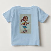 T-shirt bébé design : un plaisir pour une fille (Dos)