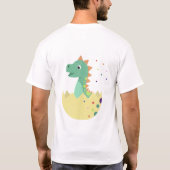 T-shirt Bébé Dino éclot. (Dos)