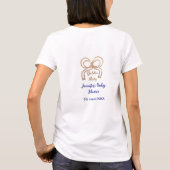 T-shirt Bébé d'or arc bleu royal baby shower (Dos)