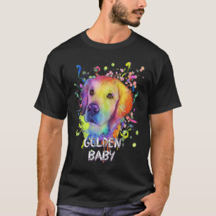 T-shirt Bébé doré Humour Retriever Golden Retriever Chien