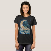 T-shirt Bébé dormant sur la Lune (Devant entier)