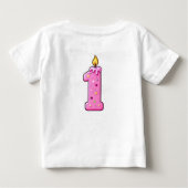 T-Shirt Bébé Double Face pour Premier Anniversaire (Dos)