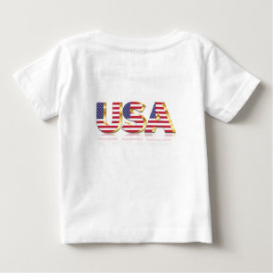 T-shirt bébé drapeau américain