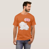 T-shirt bébé éléphant drôle d'amour (Devant entier)