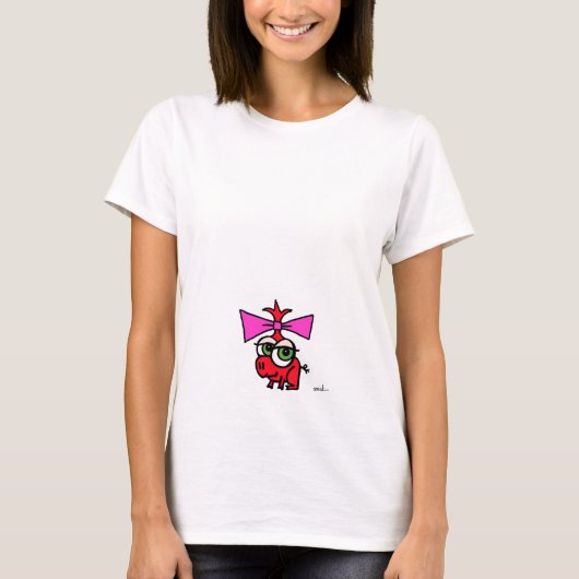 T-shirt bébé elle sourient d'un air affecté chemise (Devant)