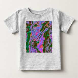 T-shirt bébé en marbre aigre