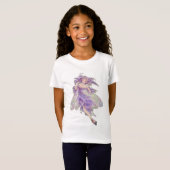 T-Shirt Bébé féerique de filles de glycines - poupée (Devant entier)