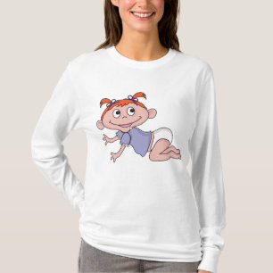 T-shirt Bébé Fille Dessin Animé Rampant Cheveux Rouges Rub