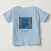 T-shirt Bébé Fleur Bleue (Devant)